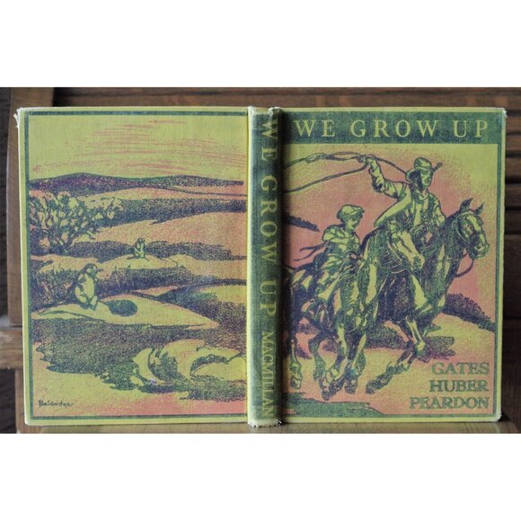 Vintage Textbook, We Grow Up Second Reader, MacMillan Company 1945 New Work-Play - Picture 2 of 9